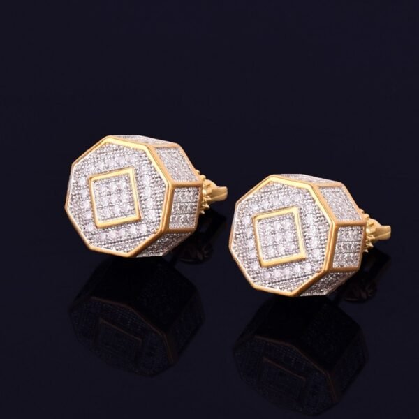 Boucles d'Oreilles Rondes Dorées 11mm
