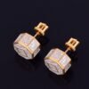 Boucles d'Oreilles Rondes Dorées 11mm - 2