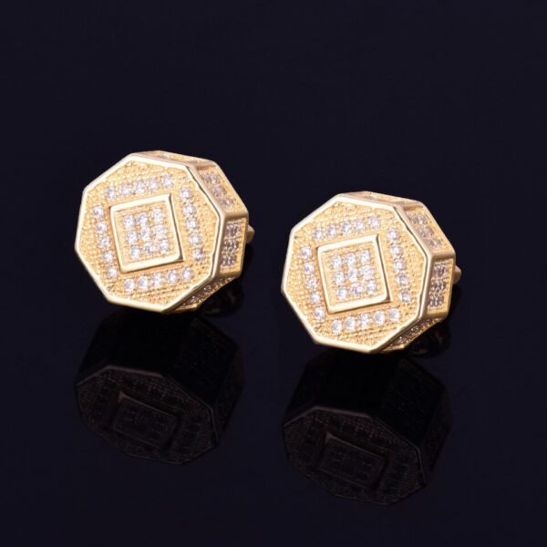 Boucles d'Oreilles Rondes Dorées 11mm - 5