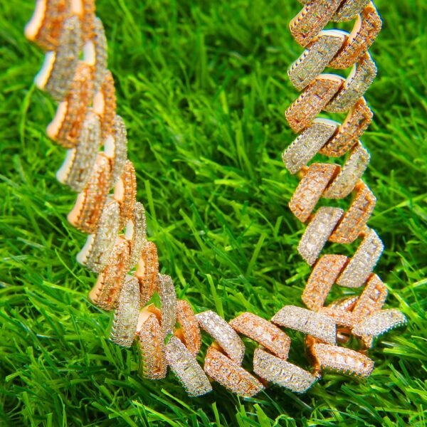 Bracelet Miami Cubaine Lettres Bombées Doré - 3