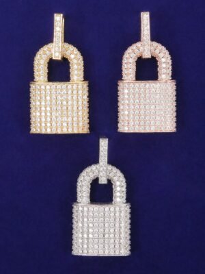 Gold Lock Pendant