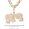 Pendentif Dollar et Pistolet pour Hommes - 5