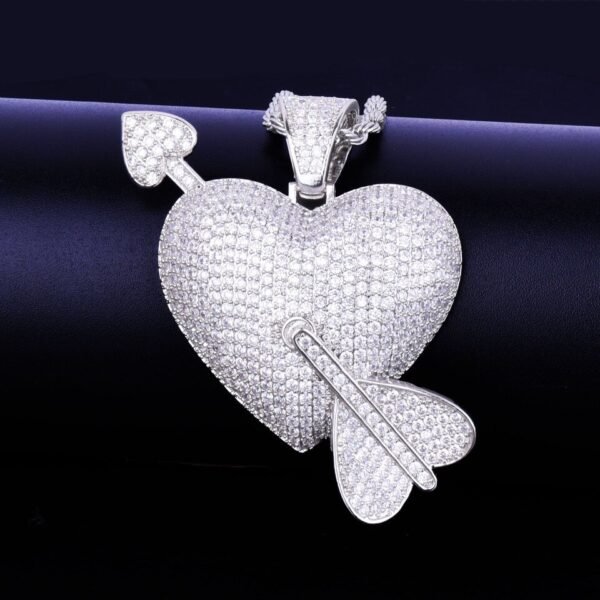 Collier Pendentif Cœur et Flèche Doré - 7
