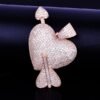 Collier Pendentif Cœur et Flèche Doré - 5