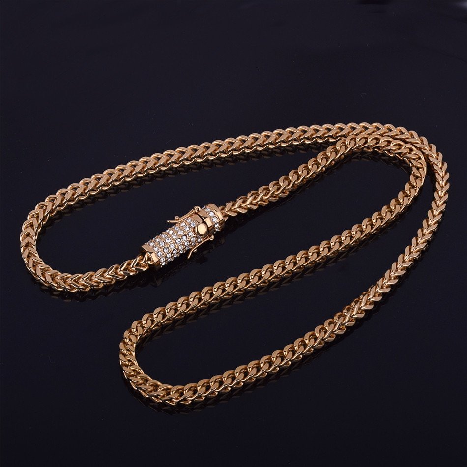 Men's Stainless Steel Chain Necklace - 7