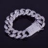Bracelet Maille Cubaine Lettres Bombées Doré - 6