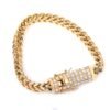 Gold Box Clasp Franco Chain Bracelet - 2