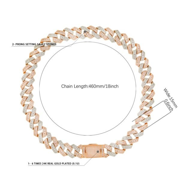Bracelet Miami Cubaine Lettres Bombées Doré - 2