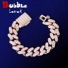 Cuban Miami Bracelet with Puffed Letters - 1