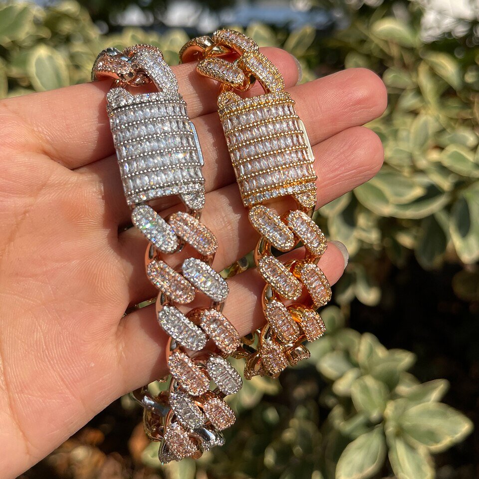 Cuban Miami Bracelet with Puffed Letters - 2