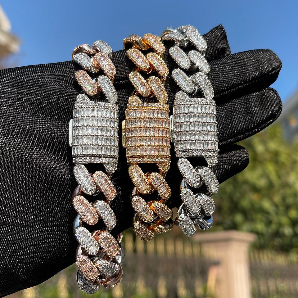 Cuban Miami Bracelet with Puffed Letters - 5