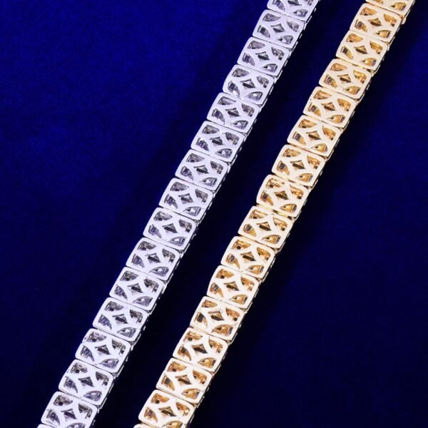 Bracelet doré en cuivre 9mm avec zircon - 3