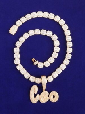 Gold Cursive Name Pendant