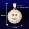 Pendentif Visage Souriant Doré - 6