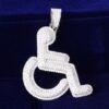 Pendentif Fauteuil Roulant Doré - 2