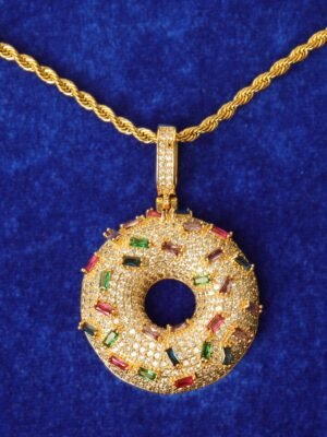 Donut Pendant Necklace