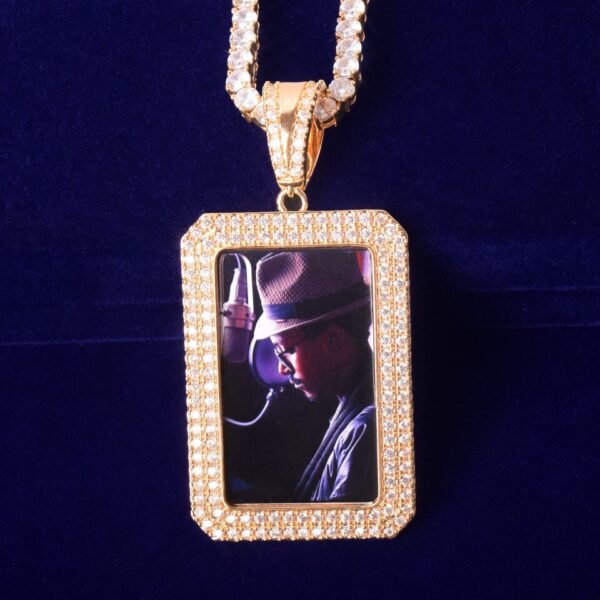Pendentif Photo Doré - 3