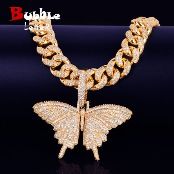 Collier pendentif papillon - 1