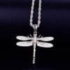 Collier Libellule Doré Zircon - 4