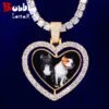Pendentif Cœur Photo Rotatif - 1