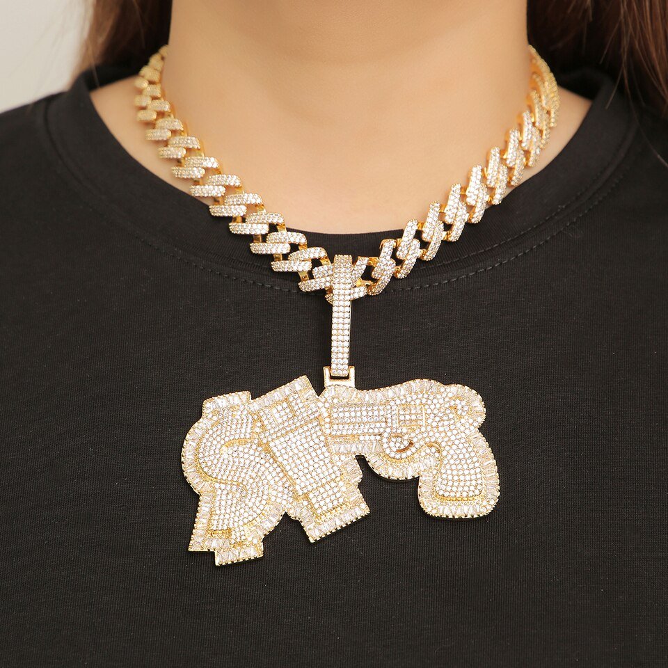 Pendentif Pistolet & Dollar - 2