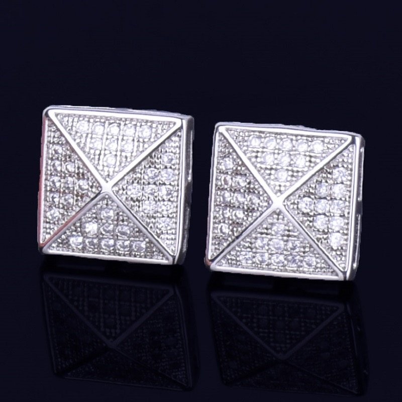 Square Earrings for Men - 7