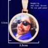 Gold Photo Pendant in Various Shapes - 24
