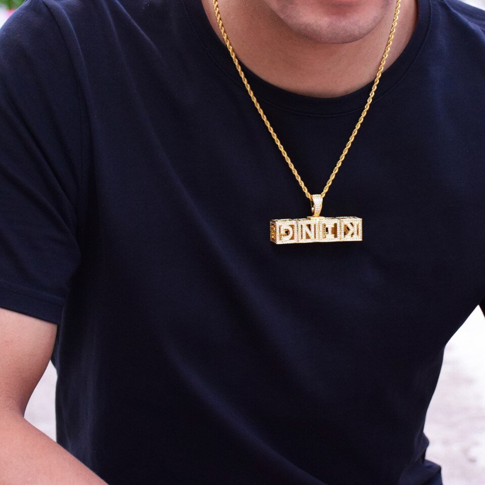 Personalized Gold Letter Necklace - 5