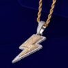 Pendentif Éclair Serti - 8