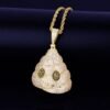 Pendentif Caractère Doré Zircon