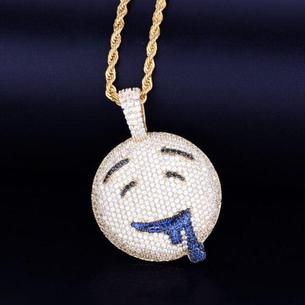 Pendentif Visage Doré - 7