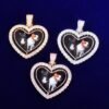 Pendentif Cœur Photo Rotatif - 4