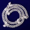 Cuban Miami Necklace with Butterfly - 5