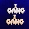 Collier Pendentif Lettres GANG - 7