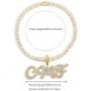 Collier Lettres Bulle Personnalisé - 4