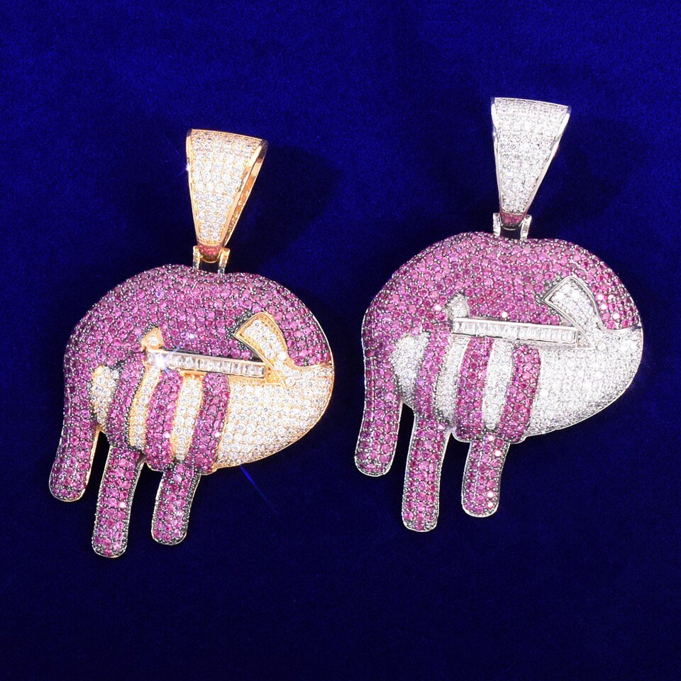 Rose Gold Lip Pendant Necklace - 3