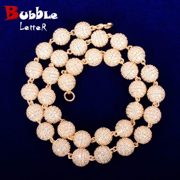 Choker Perles Lettres Doré - 1