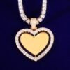 Pendentif Cœur Photo Rotatif - 3