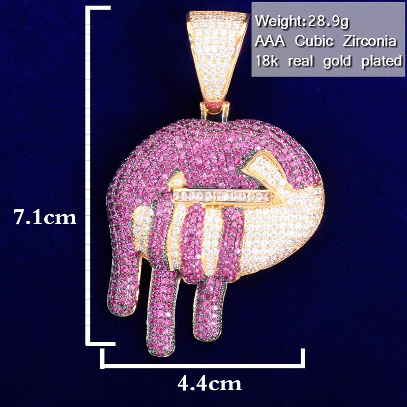 Rose Gold Lip Pendant Necklace - 2