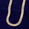 Collier Tennis Lettres Plaqué Or pour Femme - 3