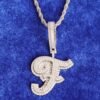 Collier lettre initiale pour hommes - 4