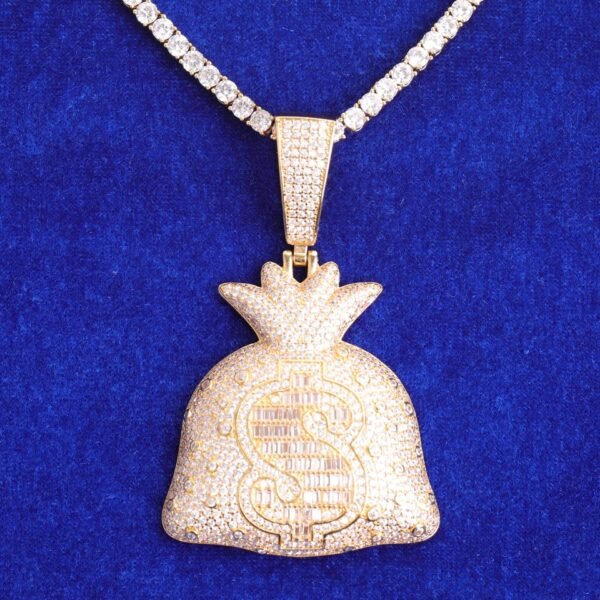 Pendentif Sac d'Argent Dollar