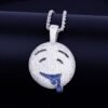 Pendentif Visage Doré - 6