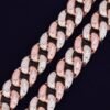 Collier Chaîne Cubaine Miami Lettres Baguette pour Hommes - 2