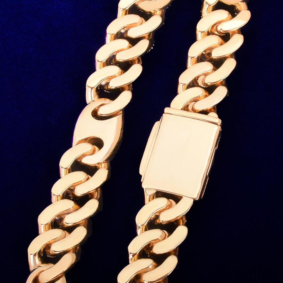 Cuban Link Chain Necklace with s - 4