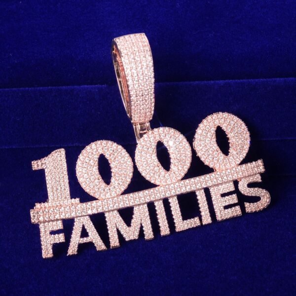 Pendentif Combinaison de Nombres en Zircon pour Hommes