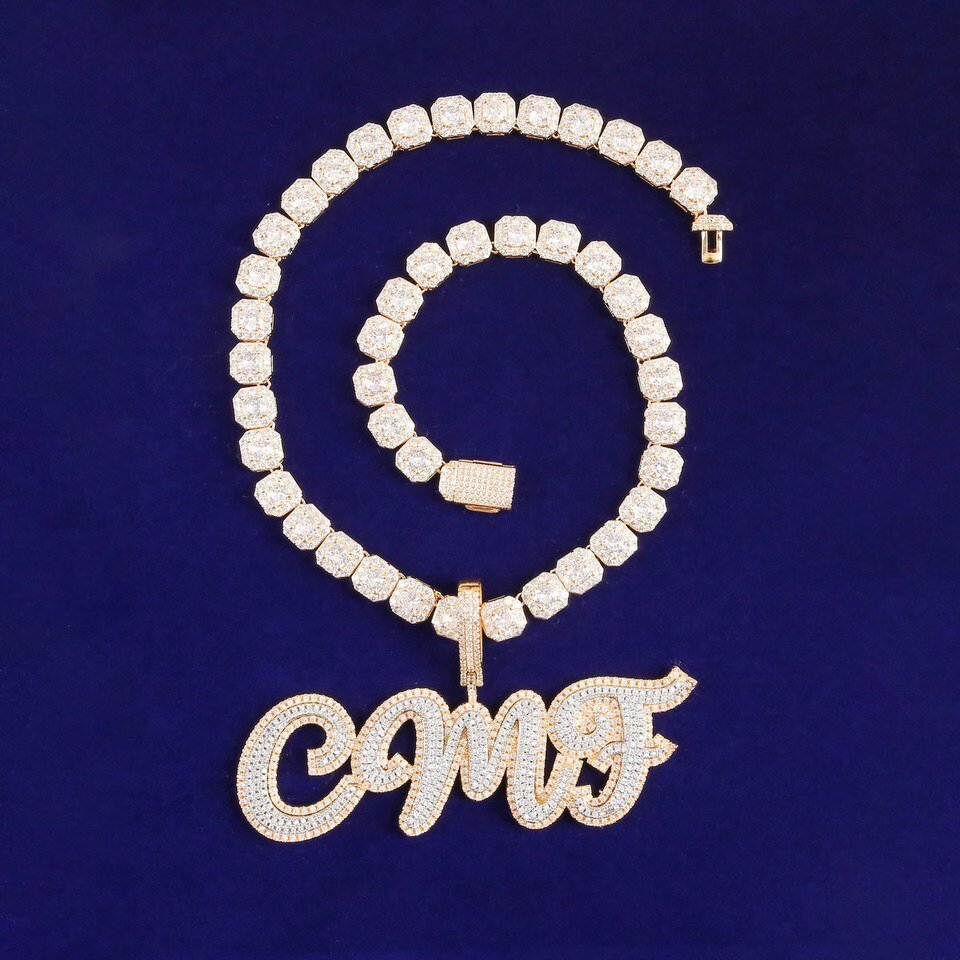 Collier Lettres Bulle Personnalisé
