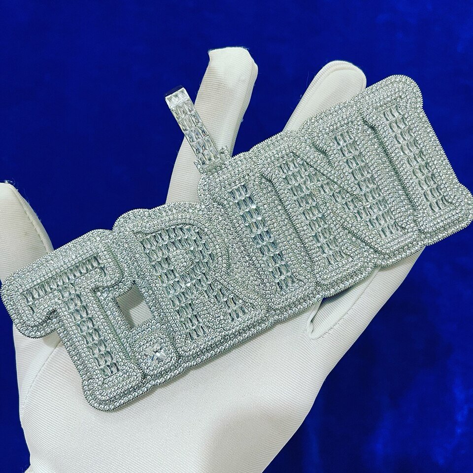 Personalized Name Necklace with Raised Letters - 3