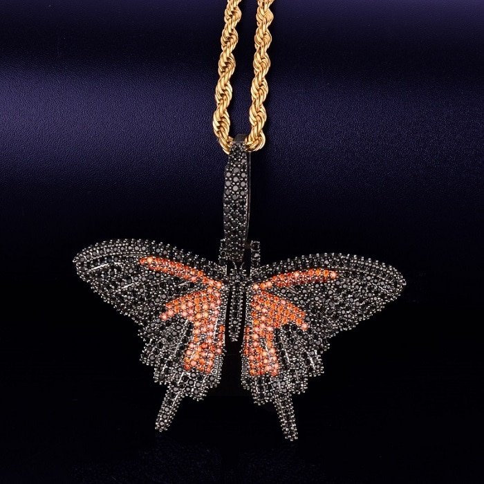 Gold Butterfly Pendant - 3