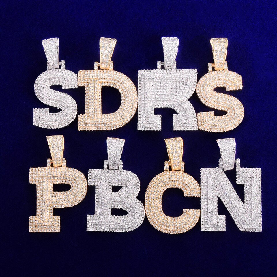 Triple Layer Letter Pendant - 2